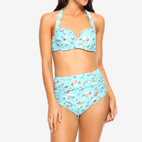 Disney Other - 🗺Disney Peter Pan Never Land Map Swim Top🗺